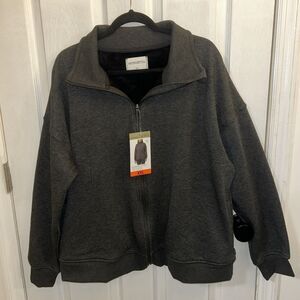 Mondetta Women’s Full-Zip Jacket 2XL Black Heathered NWT Active Lightweight